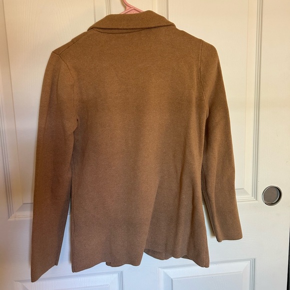J. Crew tan sweater blazer, like new - Picture 3 of 3